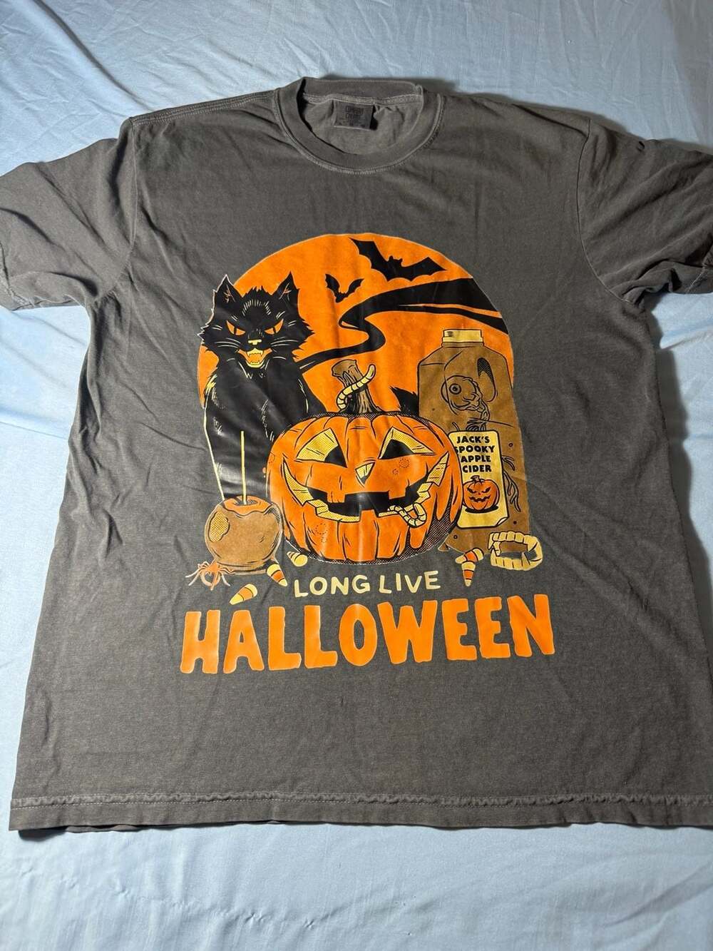 Long Live Halloween T-Shirt - Charcoal - Size L